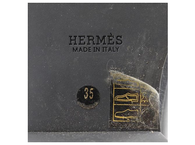 Hermès Stivaletti a caviglia a coste Hermes neri Nero - vista 9