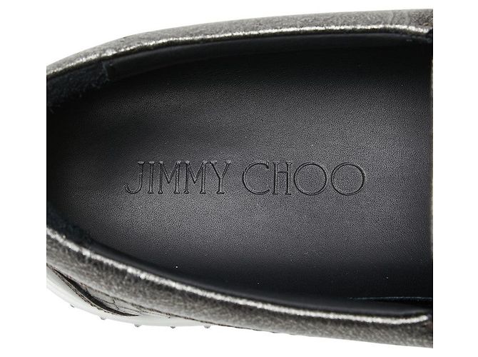 Sneakers slip-on in pelle GROVE con stampa coccodrillo e strass di Jimmy Choo - vista 8