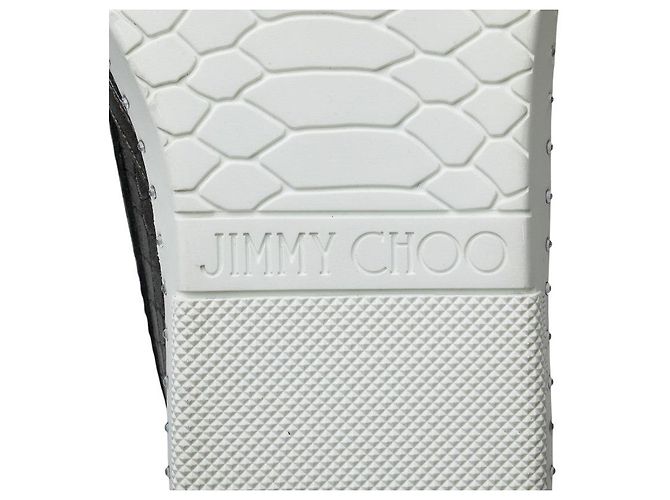 Sneakers slip-on in pelle GROVE con stampa coccodrillo e strass di Jimmy Choo - vista 9