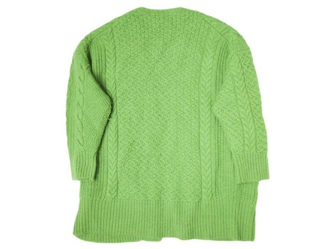 & Other Stories CÁRDIGAN DE LANA DE ALPACA BATONER x BEAMS BN-19FL-042 Verde - vista 2