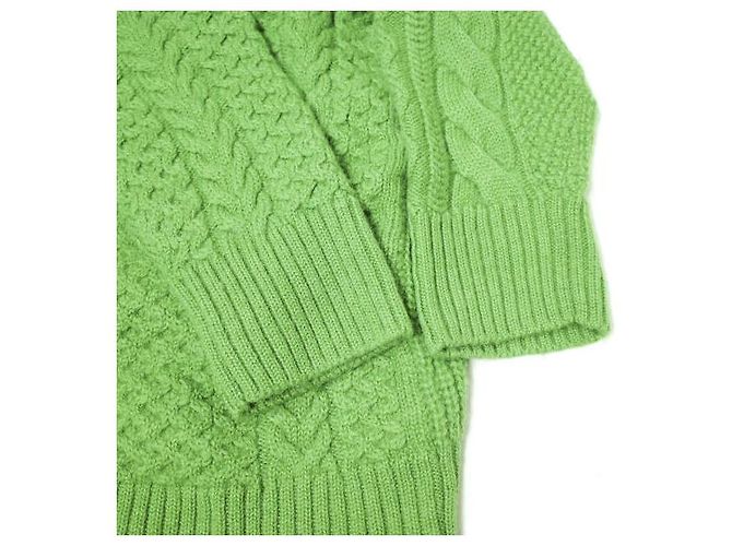 & Other Stories CÁRDIGAN DE LANA DE ALPACA BATONER x BEAMS BN-19FL-042 Verde - vista 6
