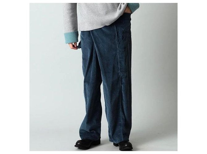 Autre Marque Pantalones de pintor de pana S Navy - vista 3