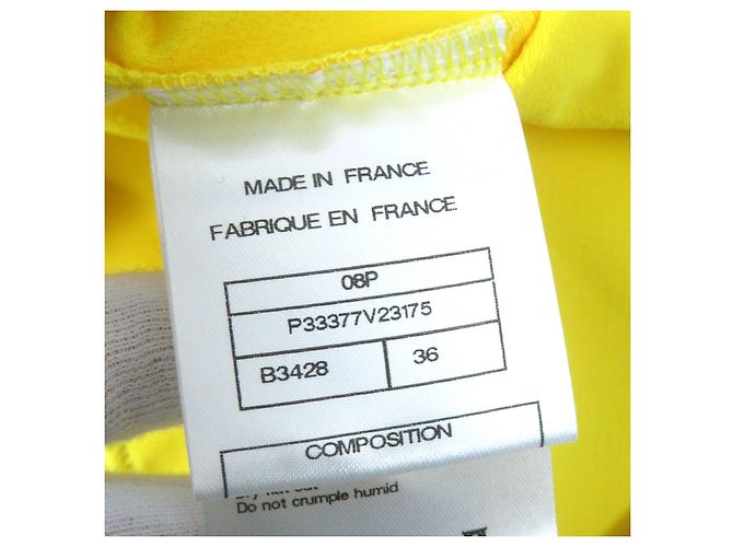 Giacca sportiva vintage Chanel gialla blu navy 36 Giallo - vista 10