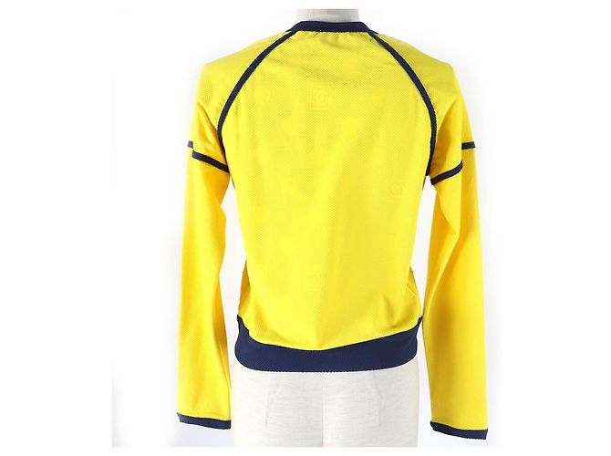 Giacca sportiva vintage Chanel gialla blu navy 36 Giallo - vista 3