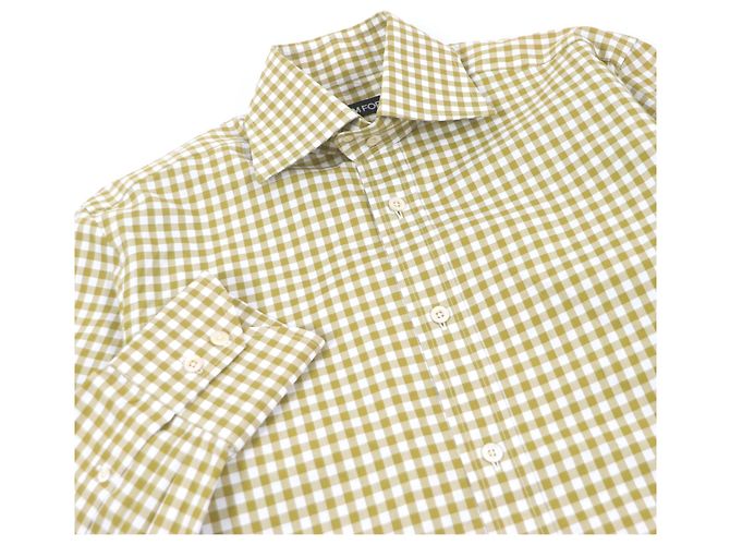 Camisa de cuadros de algodón Tom Ford marrón - vista 2