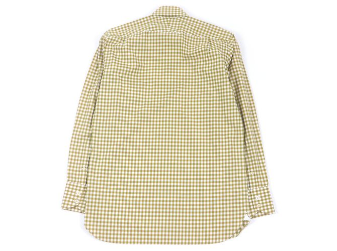 Camisa de cuadros de algodón Tom Ford marrón - vista 3