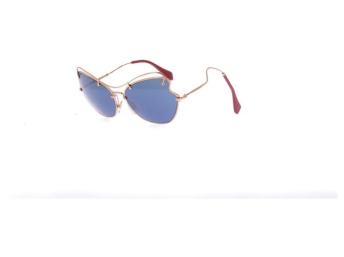 Miu Miu Occhiali da sole "56 RS" dorati D'oro - vista 2