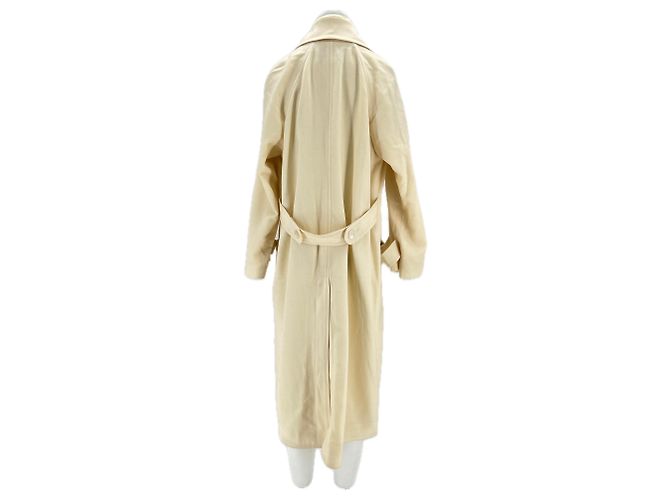Chanel Woll Trenchcoat weiß - Ansicht 2