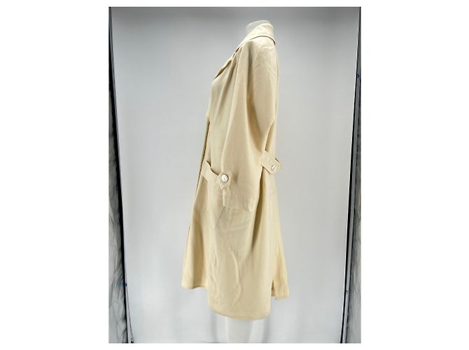 Chanel Woll Trenchcoat weiß - Ansicht 4