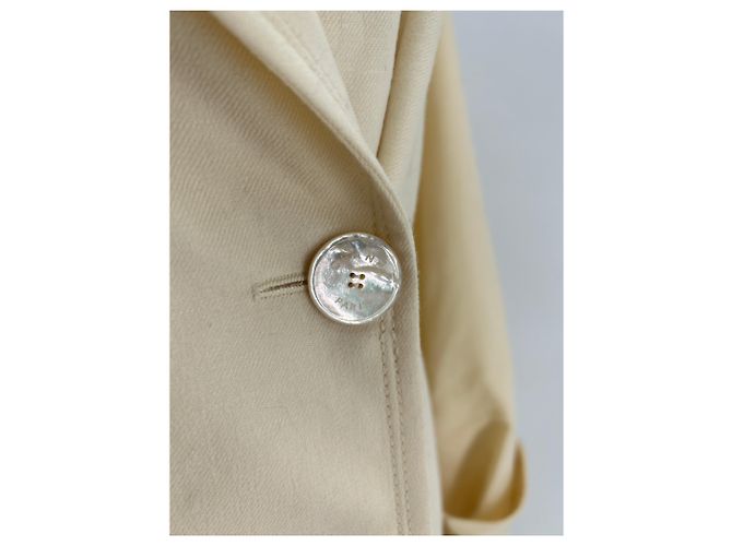 Chanel Woll Trenchcoat weiß - Ansicht 5
