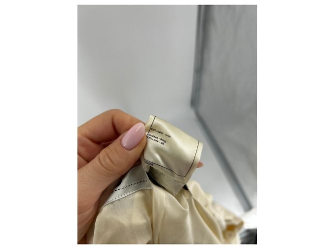 Chanel Woll Trenchcoat weiß - Ansicht 7