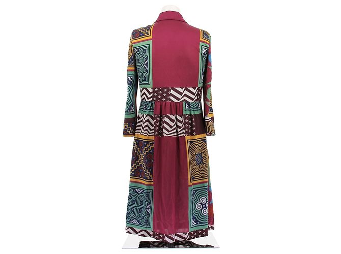 Etro Midikleid mit buntem Print aus Viskose Mehrfarben - Ansicht 2