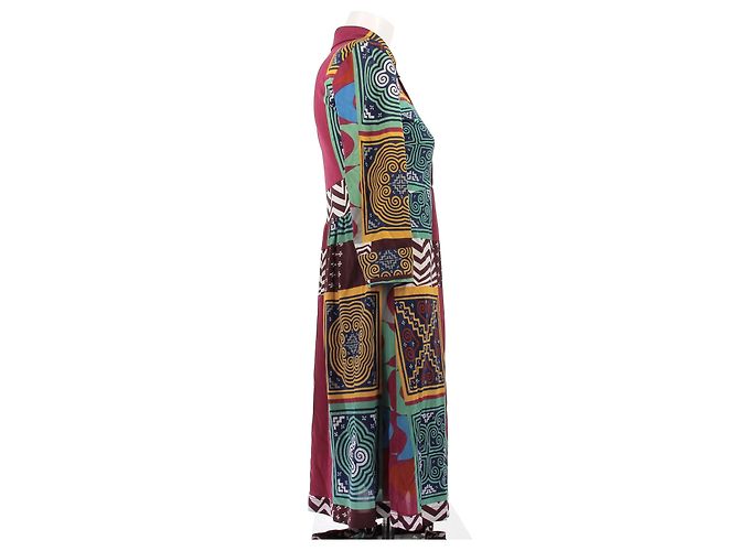 Etro Midikleid mit buntem Print aus Viskose Mehrfarben - Ansicht 3