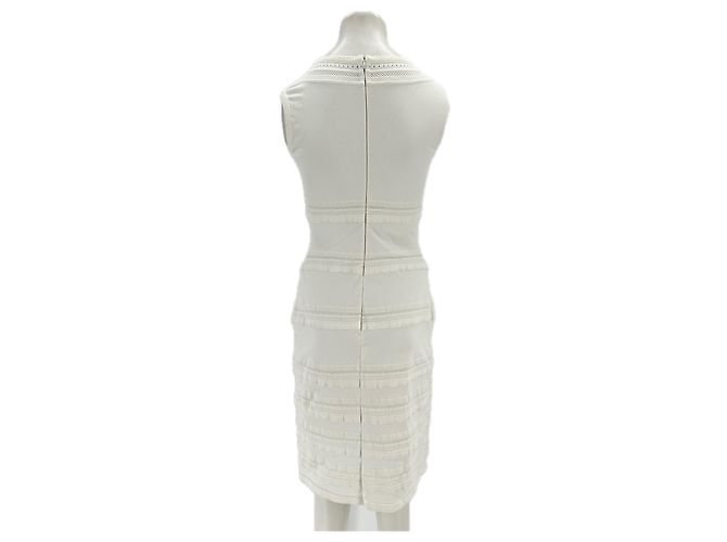 Vestido skater blanco sin mangas Alaïa - vista 2