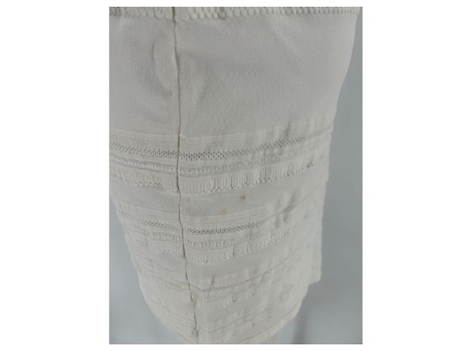 Vestido skater blanco sin mangas Alaïa - vista 5