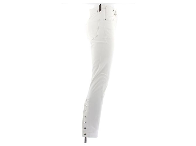 Jeans slim blancos Louis Vuitton de algodón Talla 36 - vista 3