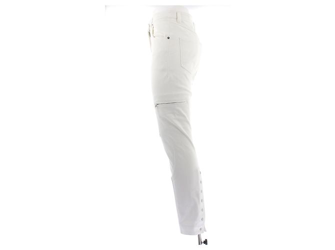 Jeans slim blancos Louis Vuitton de algodón Talla 36 - vista 4