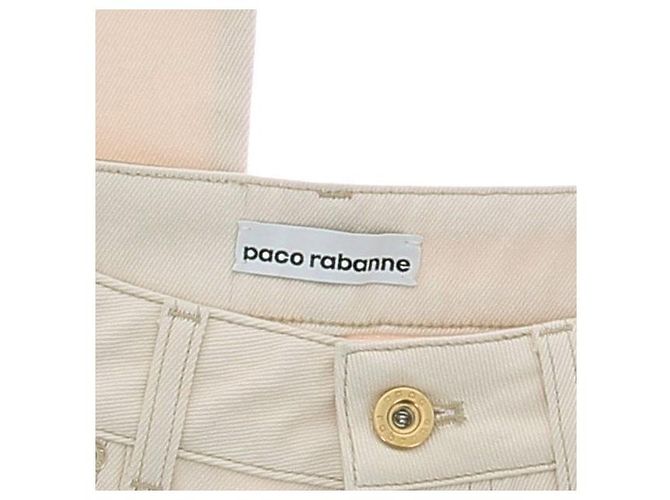 Vaqueros Paco Rabanne Khaki de algodón Talla 34 Caqui - vista 5