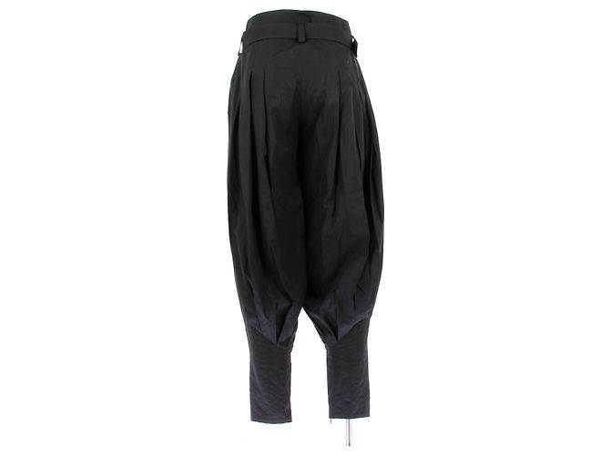 Louis Vuitton Pantalon ballon en soie Black - view 2