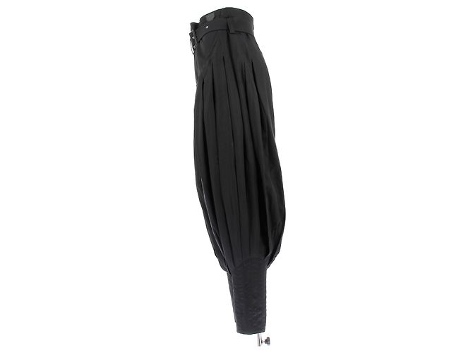 Louis Vuitton Pantalon ballon en soie Black - view 4