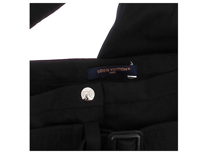 Louis Vuitton Pantalon ballon en soie Black - view 5