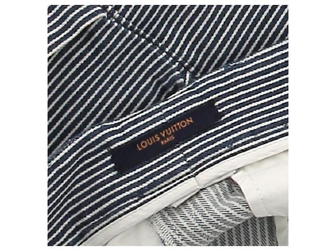 Jeans Louis Vuitton Azules con Rayas de Algodón - vista 5