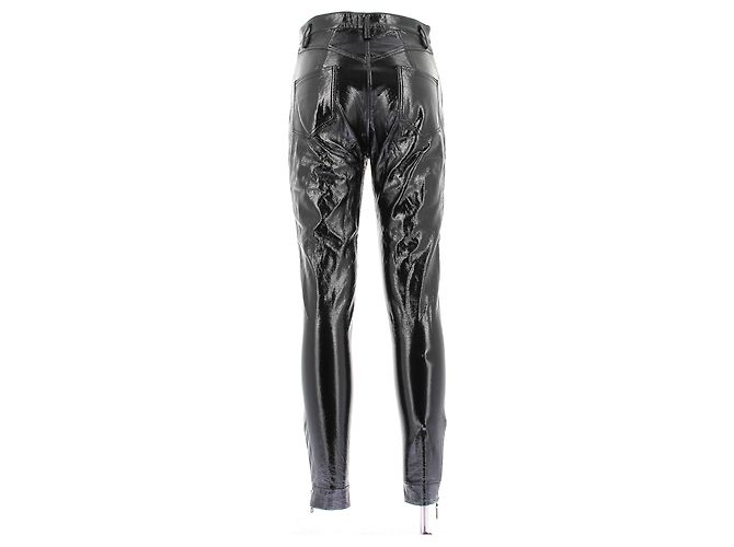 Louis Vuitton Schwarze Lederhose - Ansicht 2