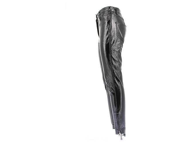 Louis Vuitton Schwarze Lederhose - Ansicht 4
