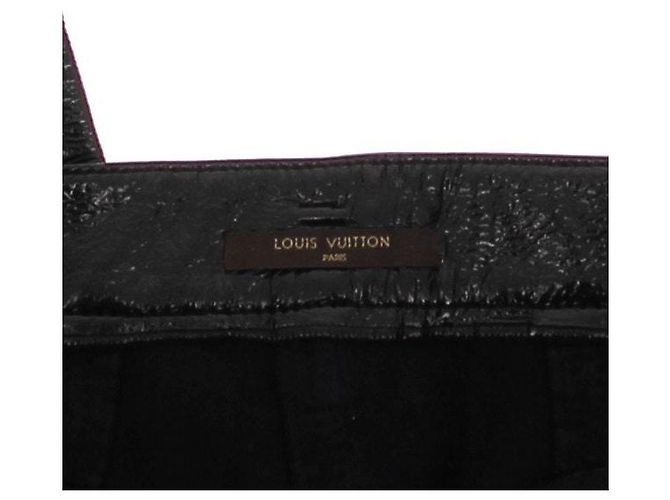 Louis Vuitton Schwarze Lederhose - Ansicht 5