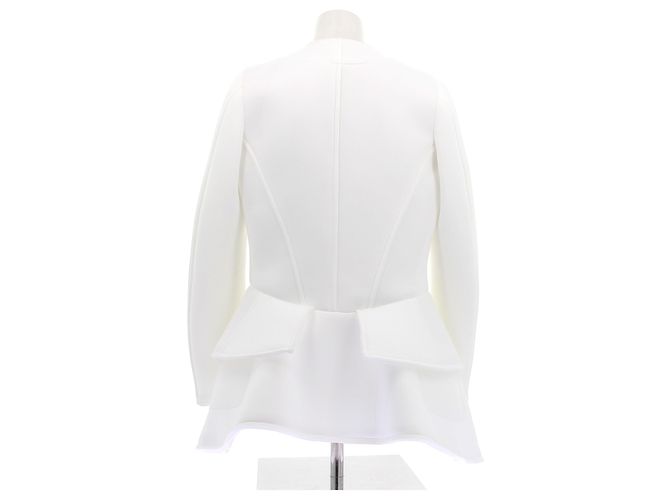 Giacca bianca in poliestere Comme Des Garcons Bianco - vista 3
