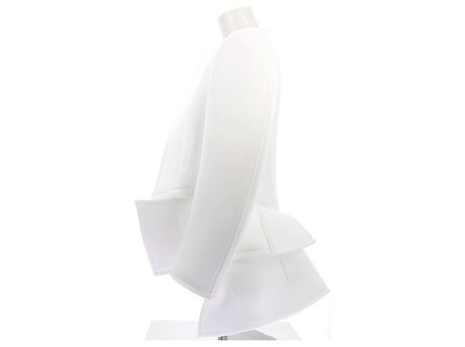 Giacca bianca in poliestere Comme Des Garcons Bianco - vista 4