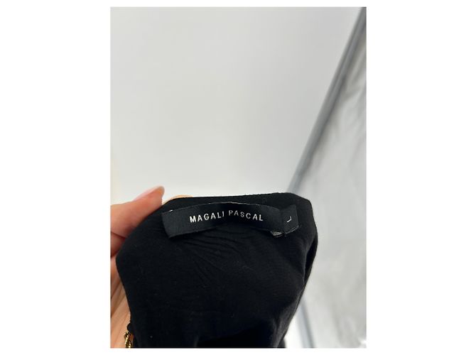 Magali Pascal Abito in seta nera Nero - vista 5