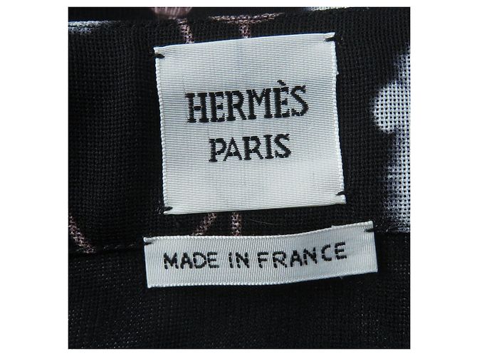 Gonna lunga in seta Hermès multicolore 36 - vista 7