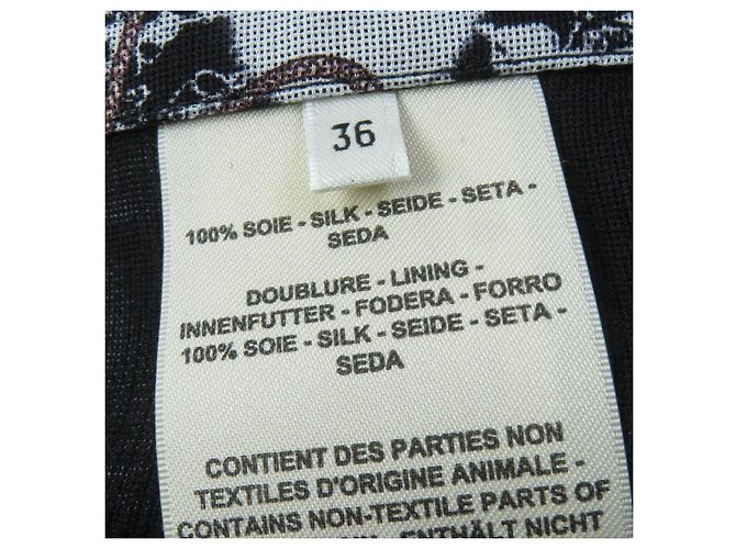 Gonna lunga in seta Hermès multicolore 36 - vista 8