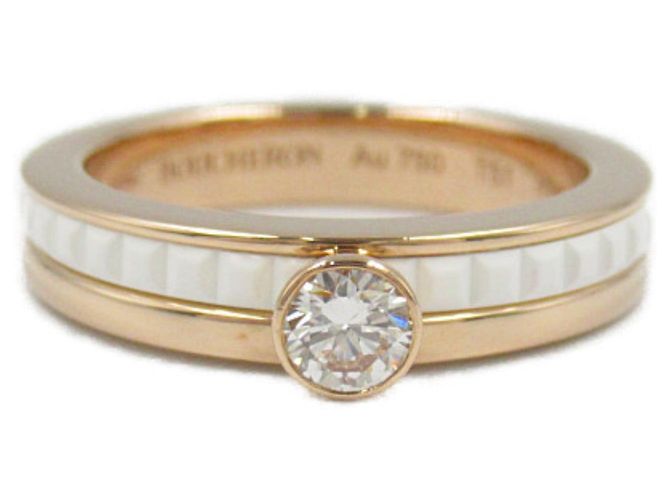 Boucheron Quatre Solitaire Au750 Diamantring Größe 10,5 - Ansicht 2