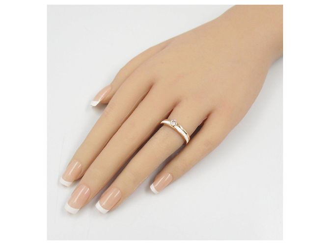 Boucheron Quatre Solitaire Au750 Diamantring Größe 10,5 - Ansicht 6