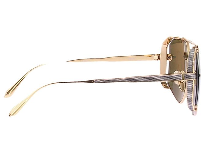 Linda Farrow Gafas de sol "Amar" Dorado - vista 4