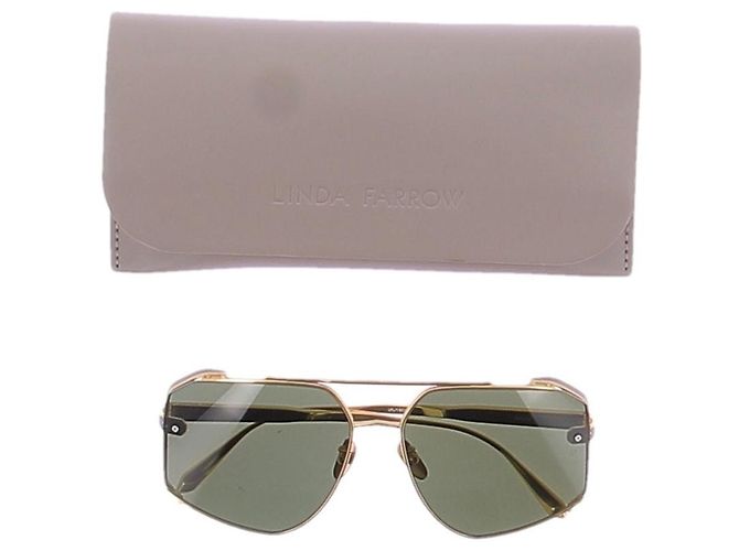 Linda Farrow Gafas de sol "Amar" Dorado - vista 7