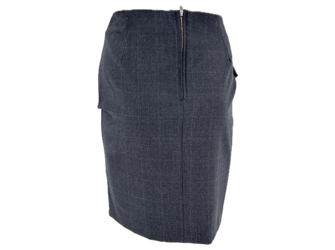 Falda corta Isabel Marant Etoile de lana negra Negro - vista 2
