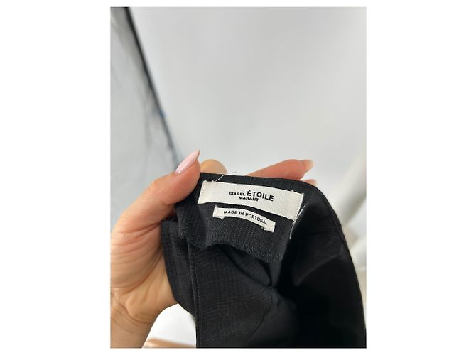 Falda corta Isabel Marant Etoile de lana negra Negro - vista 5