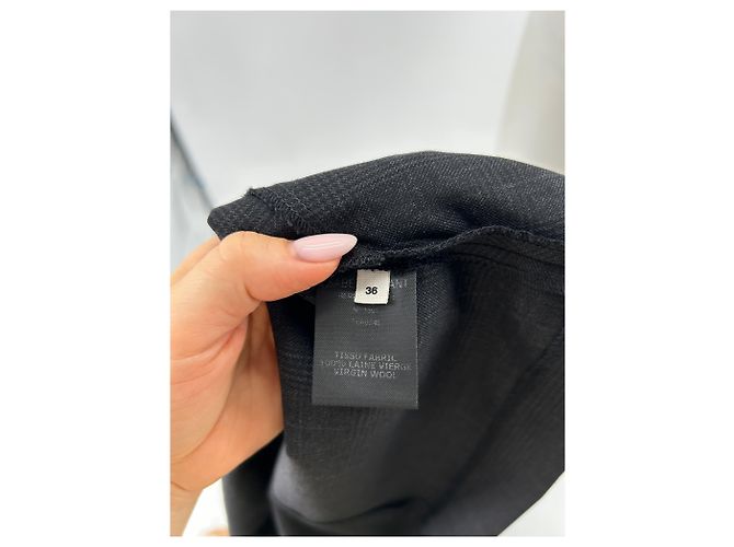 Falda corta Isabel Marant Etoile de lana negra Negro - vista 6