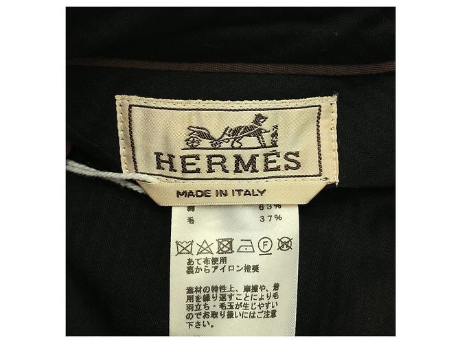 Hermès Pantalones de algodón Hermes Azul Azul marino - vista 6