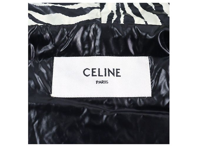 Céline Giacca in nylon look zebra Celine multicolore 46 - vista 11