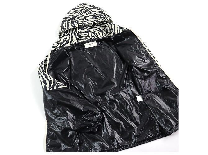 Céline Giacca in nylon look zebra Celine multicolore 46 - vista 3