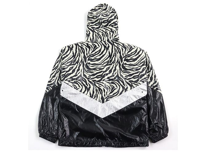 Céline Giacca in nylon look zebra Celine multicolore 46 - vista 4