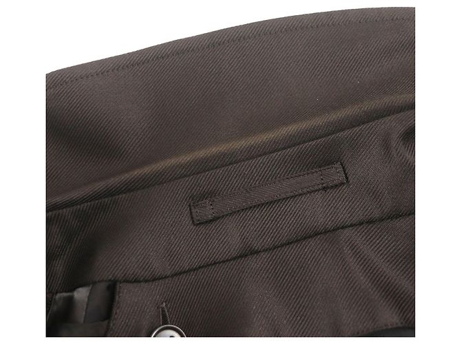 Abrigo de mezcla de lana y seda marrón oscuro Burberry - vista 12