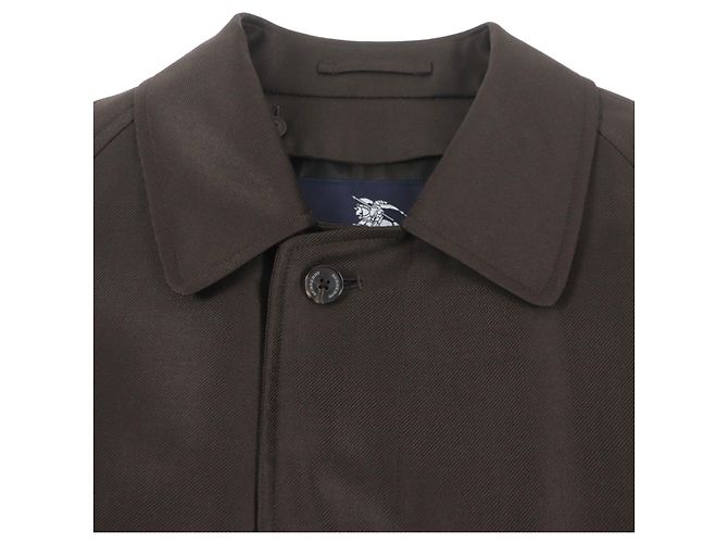 Abrigo de mezcla de lana y seda marrón oscuro Burberry - vista 2
