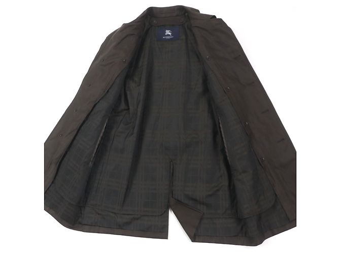 Abrigo de mezcla de lana y seda marrón oscuro Burberry - vista 4