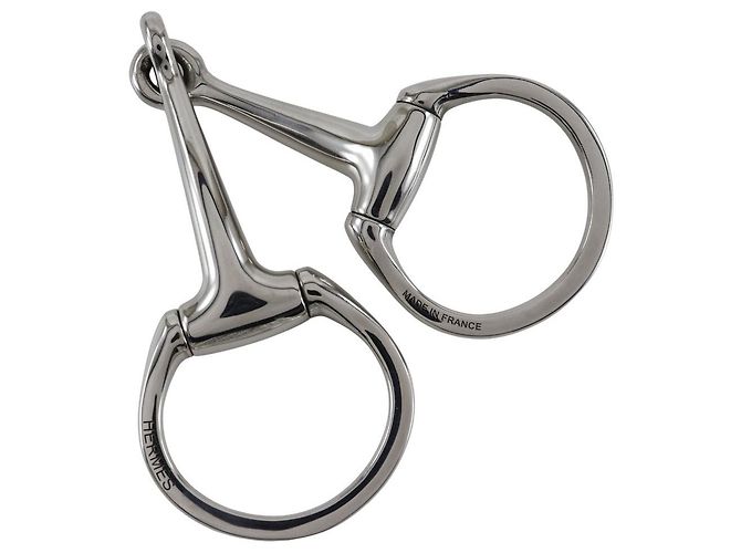 Hermès Bit Eggbutt de Metal Hermes Plata - vista 2