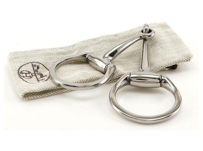 Hermès Bit Eggbutt de Metal Hermes Plata - vista 6